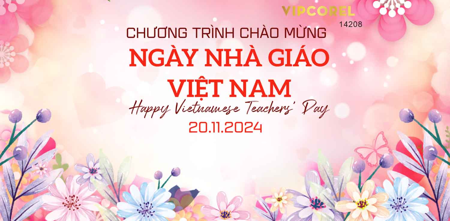 Mẫu mới market mừng ngày 20/11 file corel #13