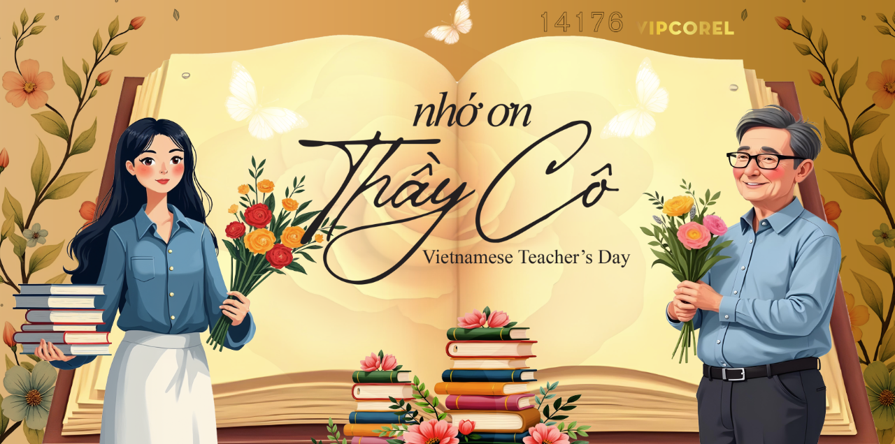 Phông nền ngày nhà giáo Việt Nam 20-11 file PSD #4