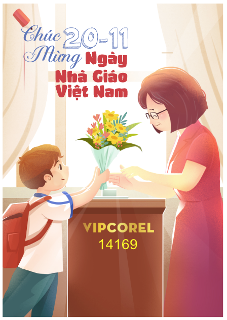 Poster mừng ngày nhà giáo Việt Nam 20-11 #13 file corel