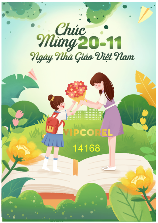 Poster mừng ngày nhà giáo Việt Nam 20-11 #12 file corel