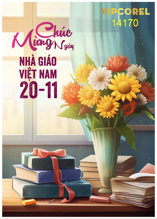 Poster mừng ngày nhà giáo Việt Nam 20-11 #14 file corel