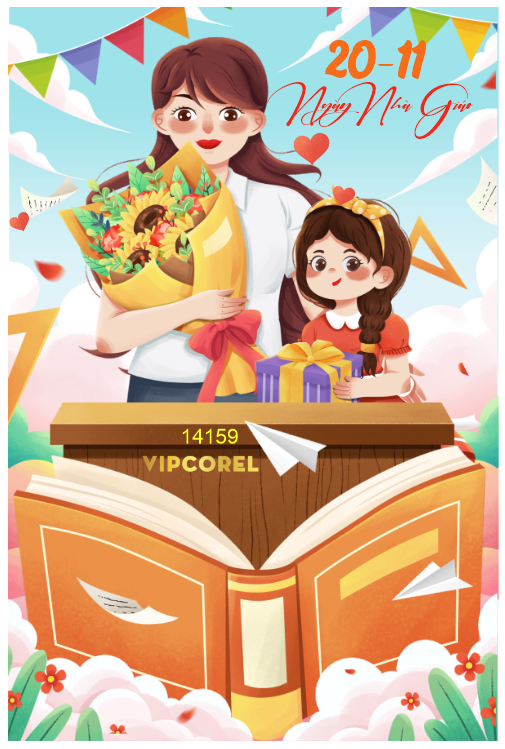 Poster mừng ngày nhà giáo Việt Nam 20-11 #3 file corel