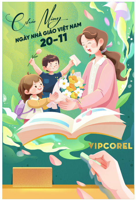 Poster mừng ngày nhà giáo Việt Nam 20-11 #4 file corel