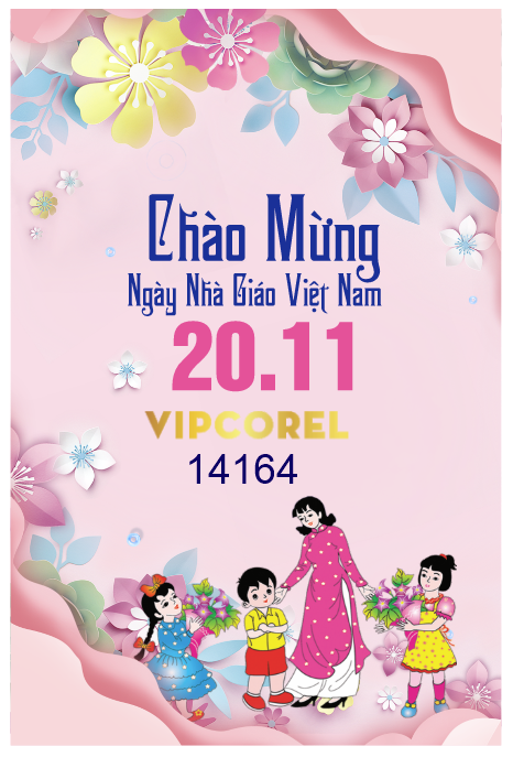 Poster mừng ngày nhà giáo Việt Nam 20-11 #8 file corel