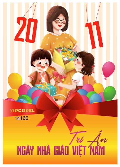 Poster mừng ngày nhà giáo Việt Nam 20-11 #10 file corel