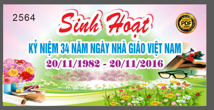 Market sinh hoạt kỷ niệm ngày nhà giáo Việt Nam 20/11 file CDR