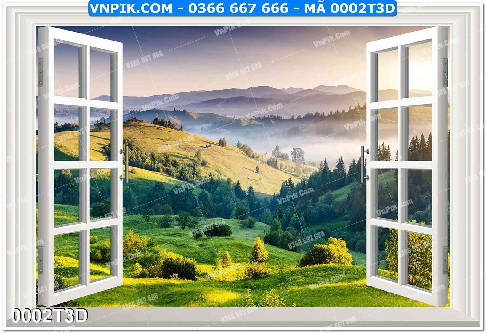 Trah Treo Tường – Tranh 3D Hiện Đại 0002T3D