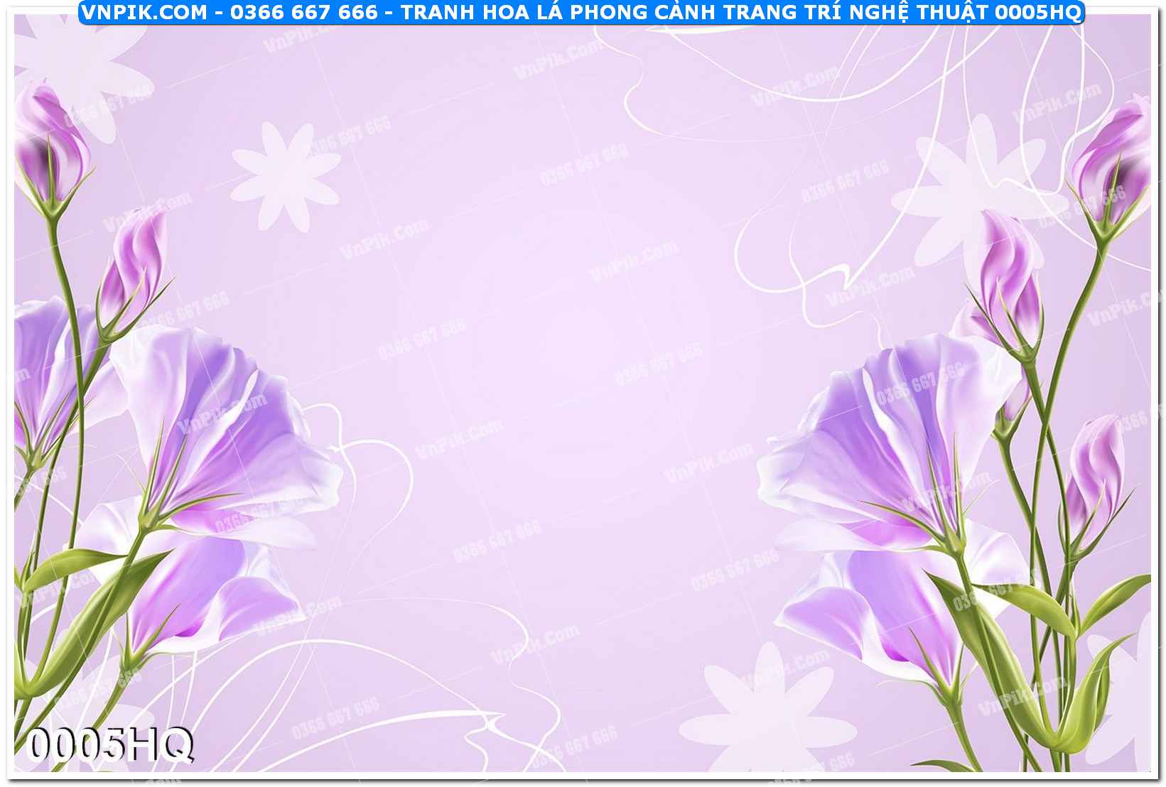 Tranh hoa lá phong cảnh trang trí nghệ thuật 0005HQ