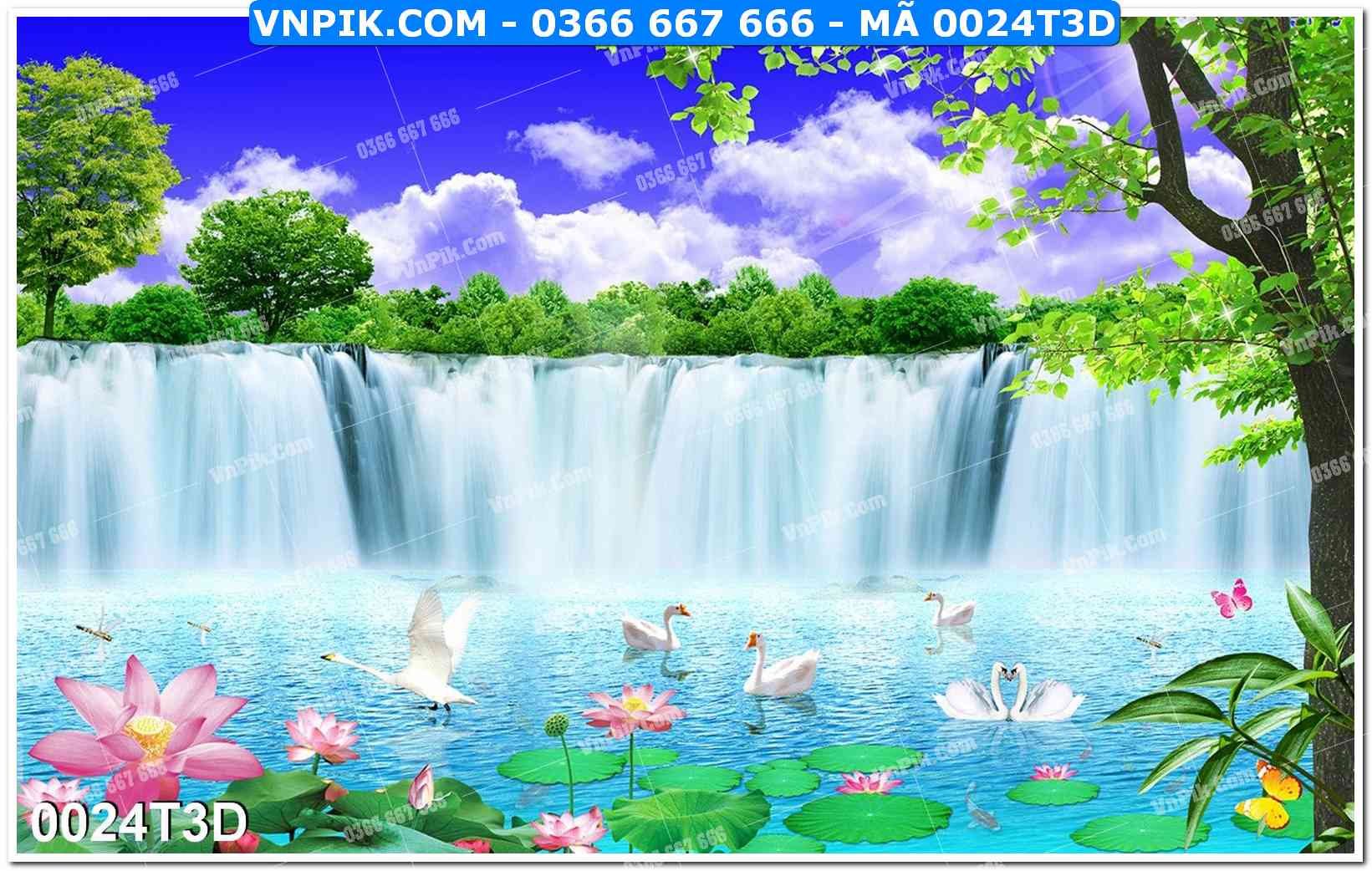 Trah Treo Tường – Tranh 3D Hiện Đại 0024T3D