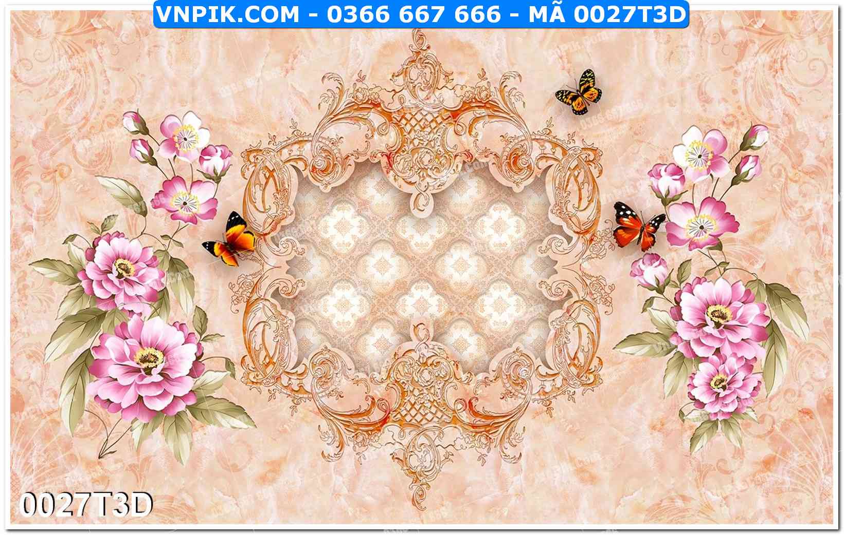 Trah Treo Tường – Tranh 3D Hiện Đại 0027T3D