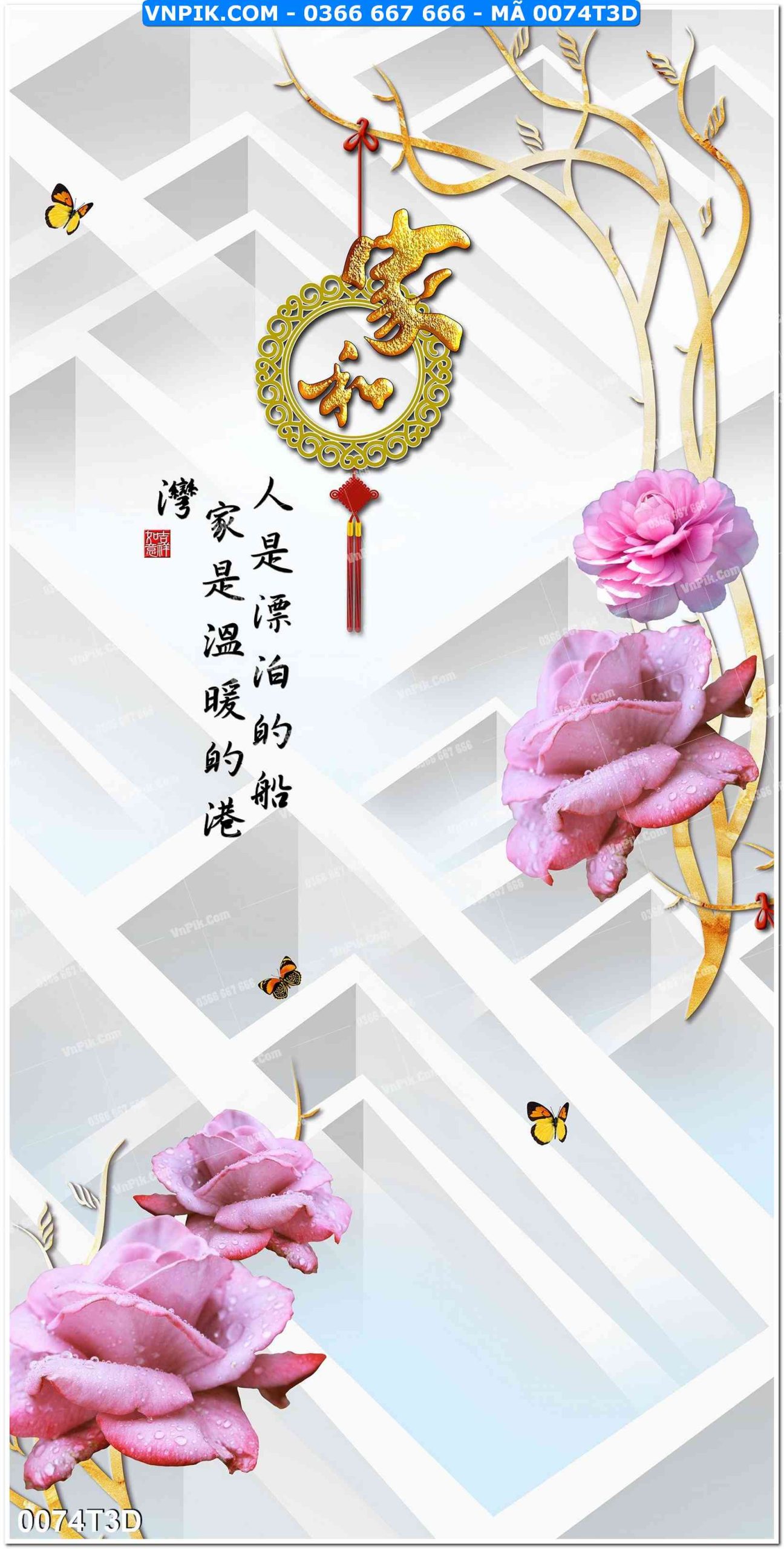 Trah Treo Tường – Tranh 3D Hiện Đại 0074T3D