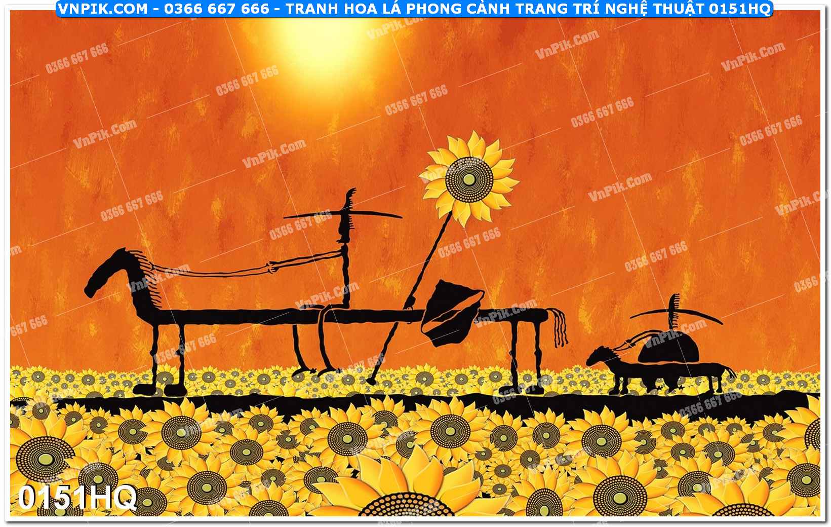 Tranh hoa lá phong cảnh trang trí nghệ thuật 0151HQ