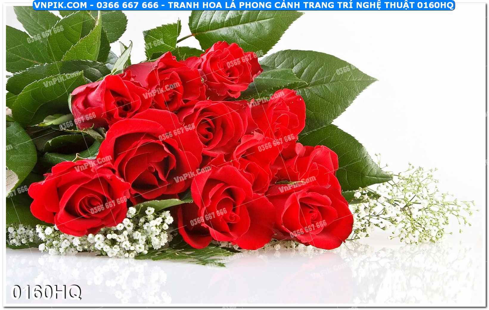 Tranh hoa lá phong cảnh trang trí nghệ thuật 0160HQ