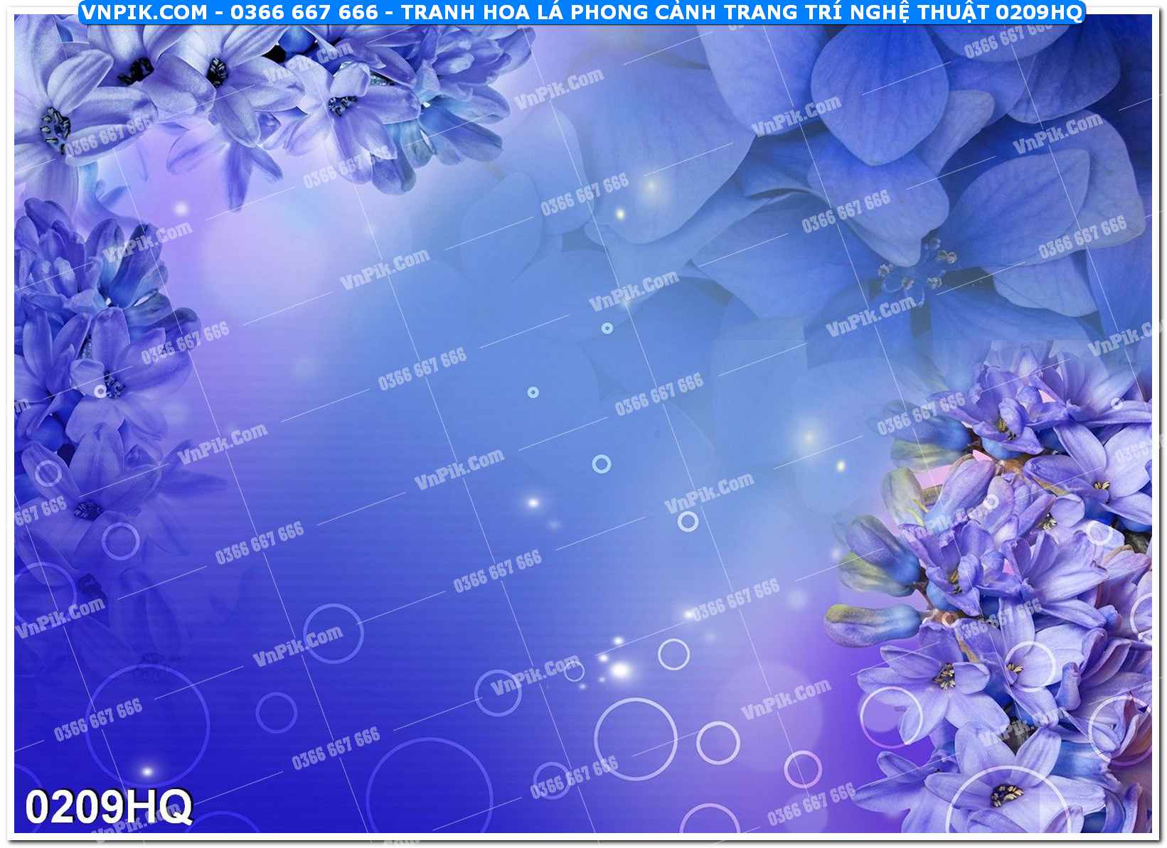 Tranh hoa lá phong cảnh trang trí nghệ thuật 0209HQ