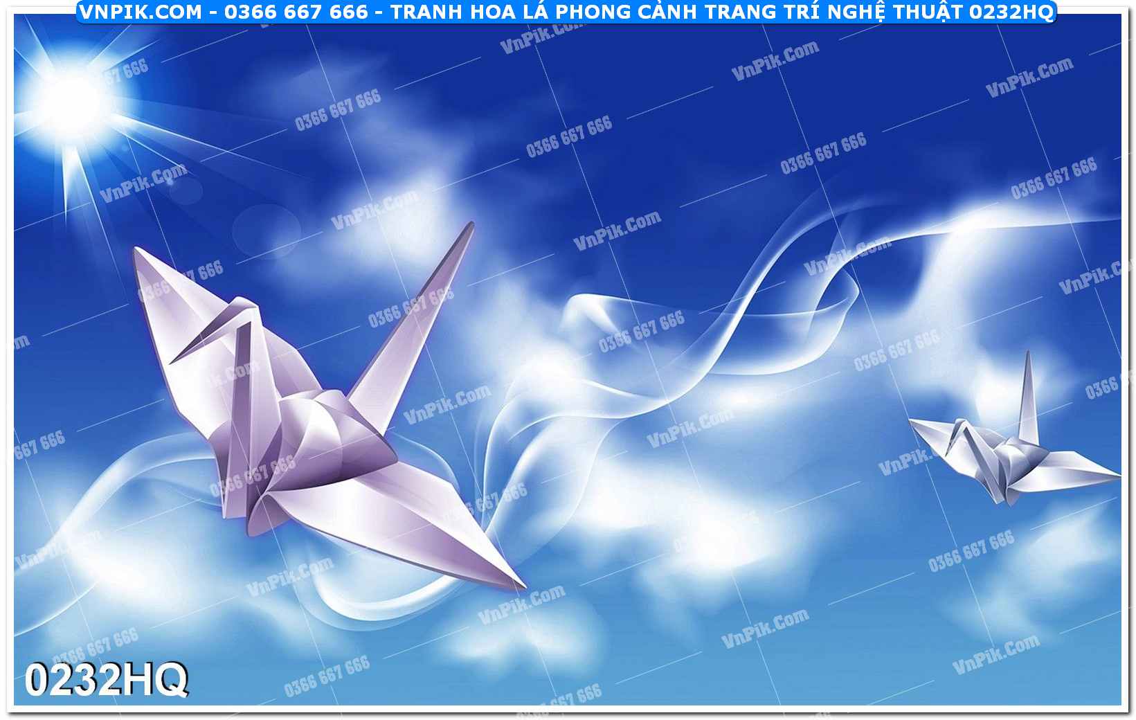 Tranh hoa lá phong cảnh trang trí nghệ thuật 0232HQ