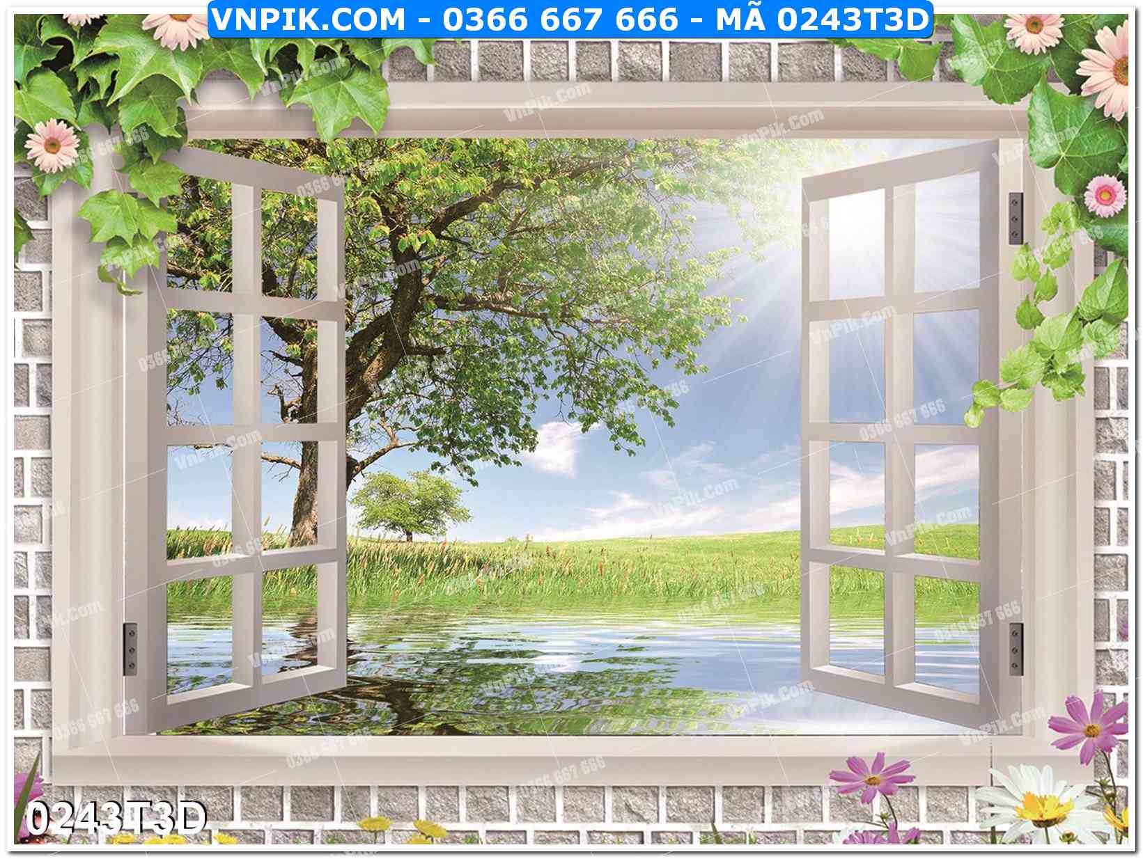 Trah Treo Tường – Tranh 3D Hiện Đại 0243T3D
