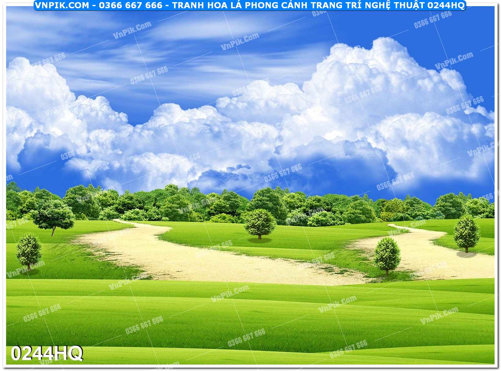 Tranh hoa lá phong cảnh trang trí nghệ thuật 0244HQ