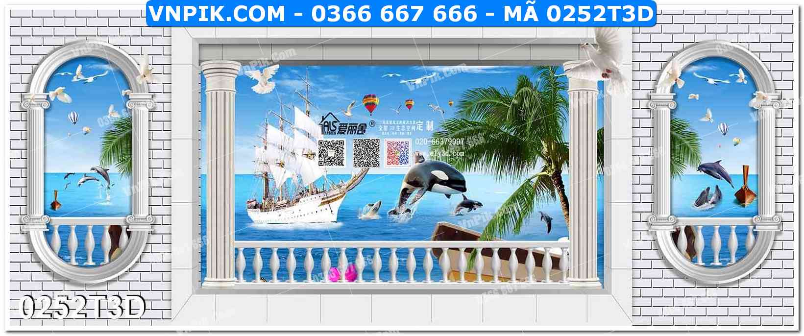 Trah Treo Tường – Tranh 3D Hiện Đại 0252T3D