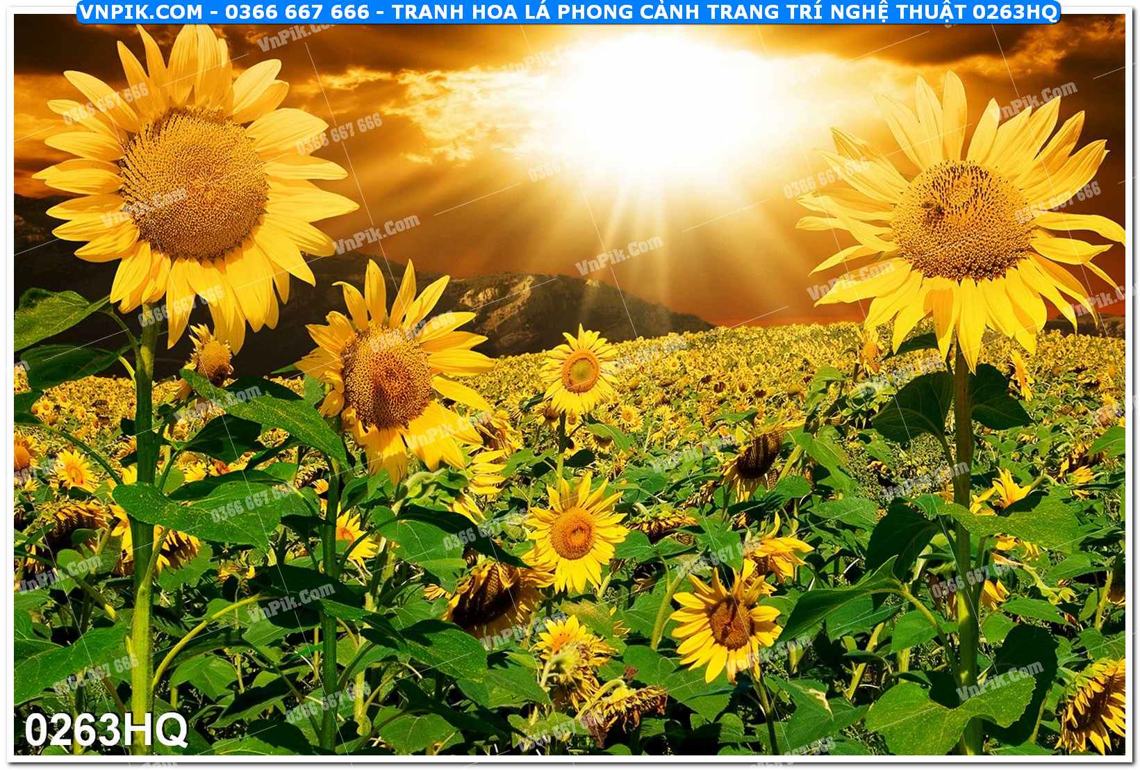 Tranh hoa lá phong cảnh trang trí nghệ thuật 0263HQ