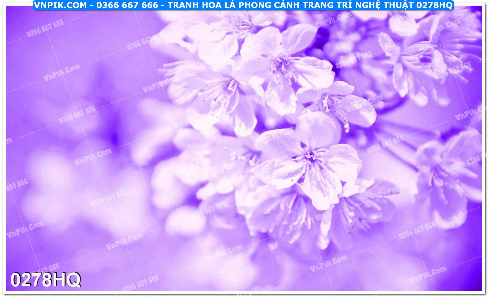 Tranh hoa lá phong cảnh trang trí nghệ thuật 0278HQ