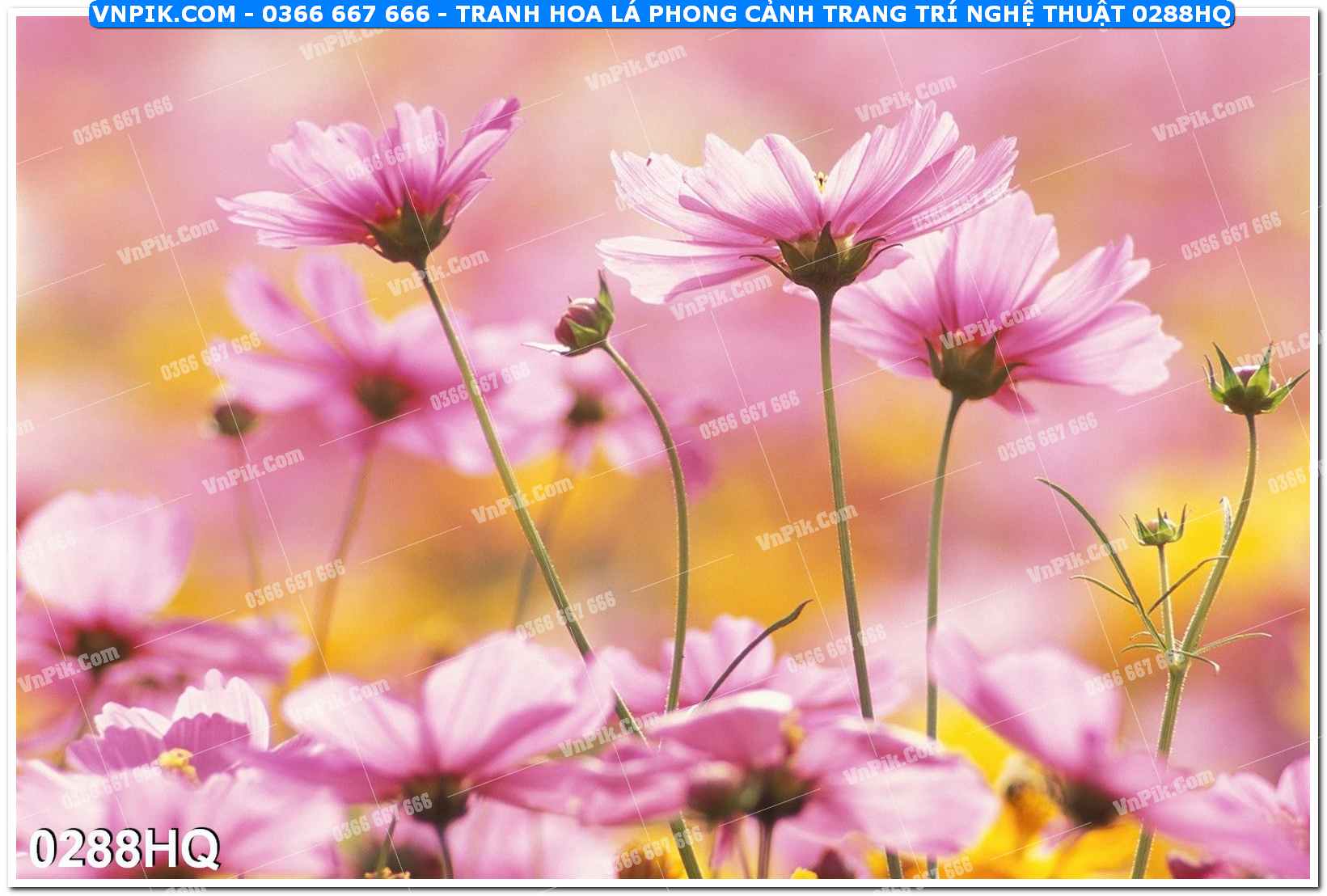 Tranh hoa lá phong cảnh trang trí nghệ thuật 0288HQ