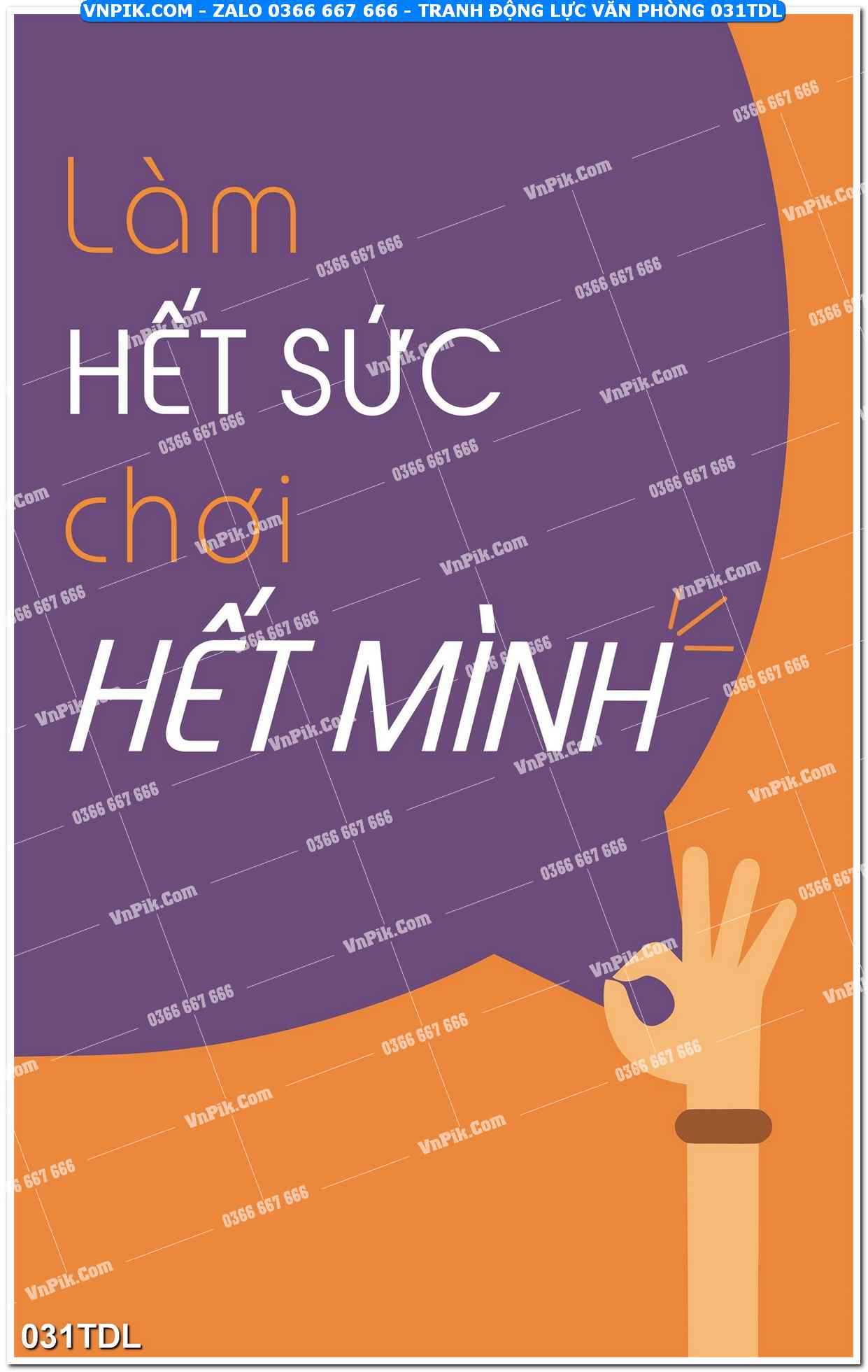 Tranh động lực văn phòng 031TDL