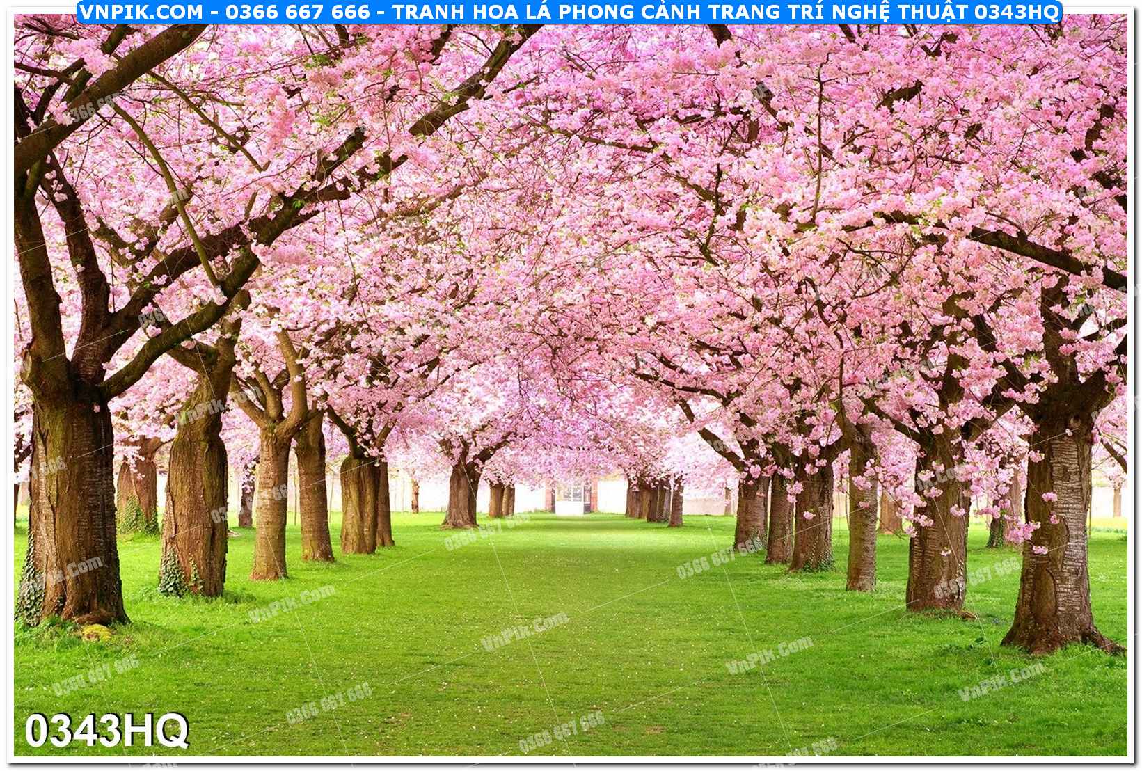 Tranh hoa lá phong cảnh trang trí nghệ thuật 0343HQ
