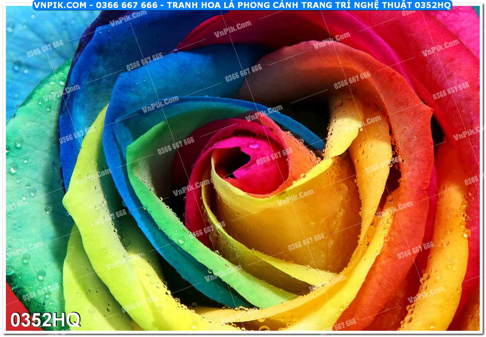 Tranh hoa lá phong cảnh trang trí nghệ thuật 0352HQ