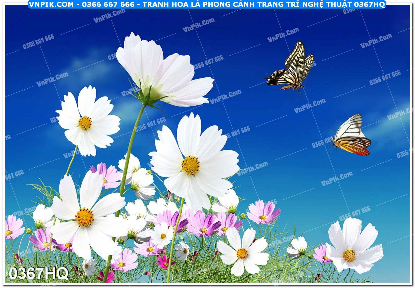 Tranh hoa lá phong cảnh trang trí nghệ thuật 0367HQ