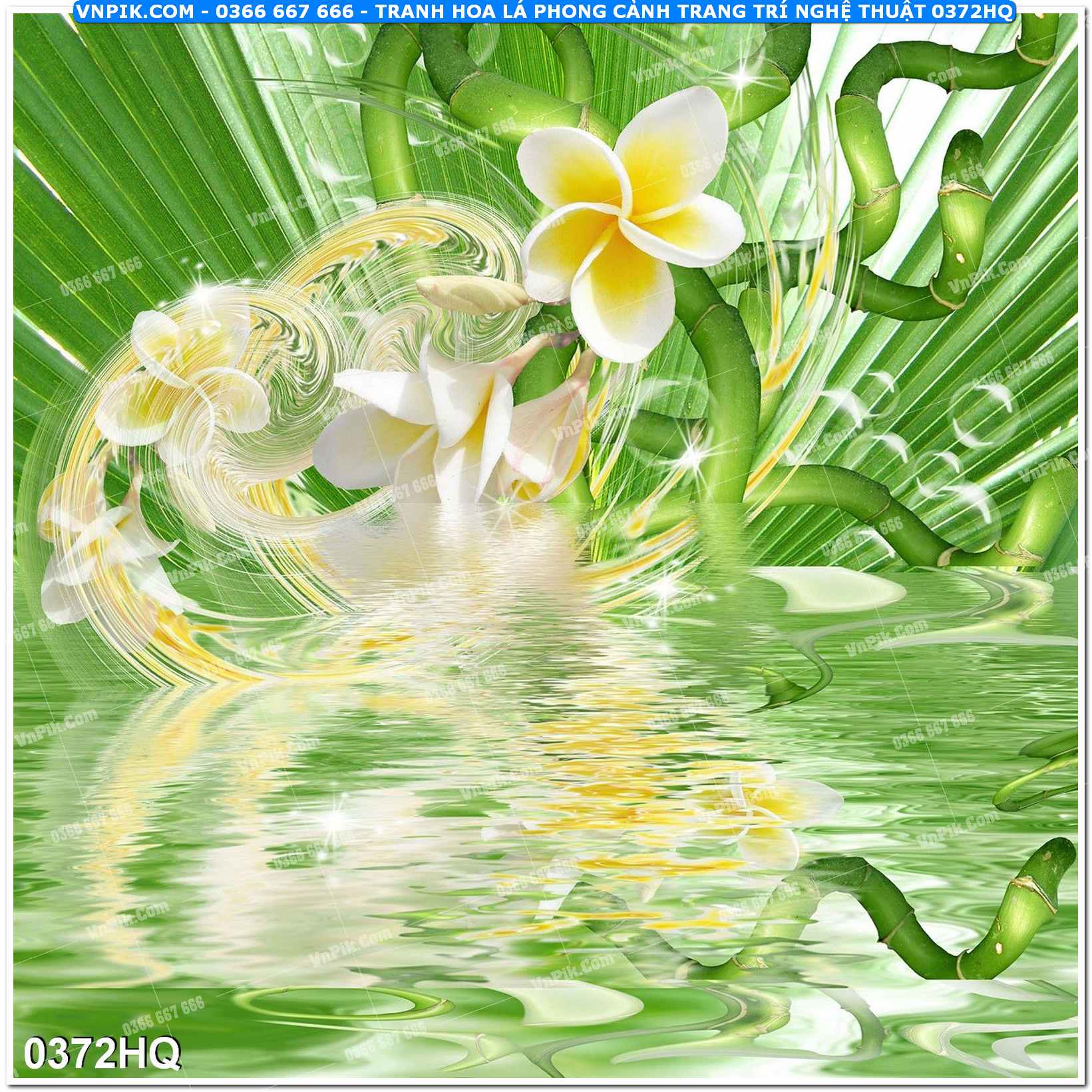 Tranh hoa lá phong cảnh trang trí nghệ thuật 0372HQ