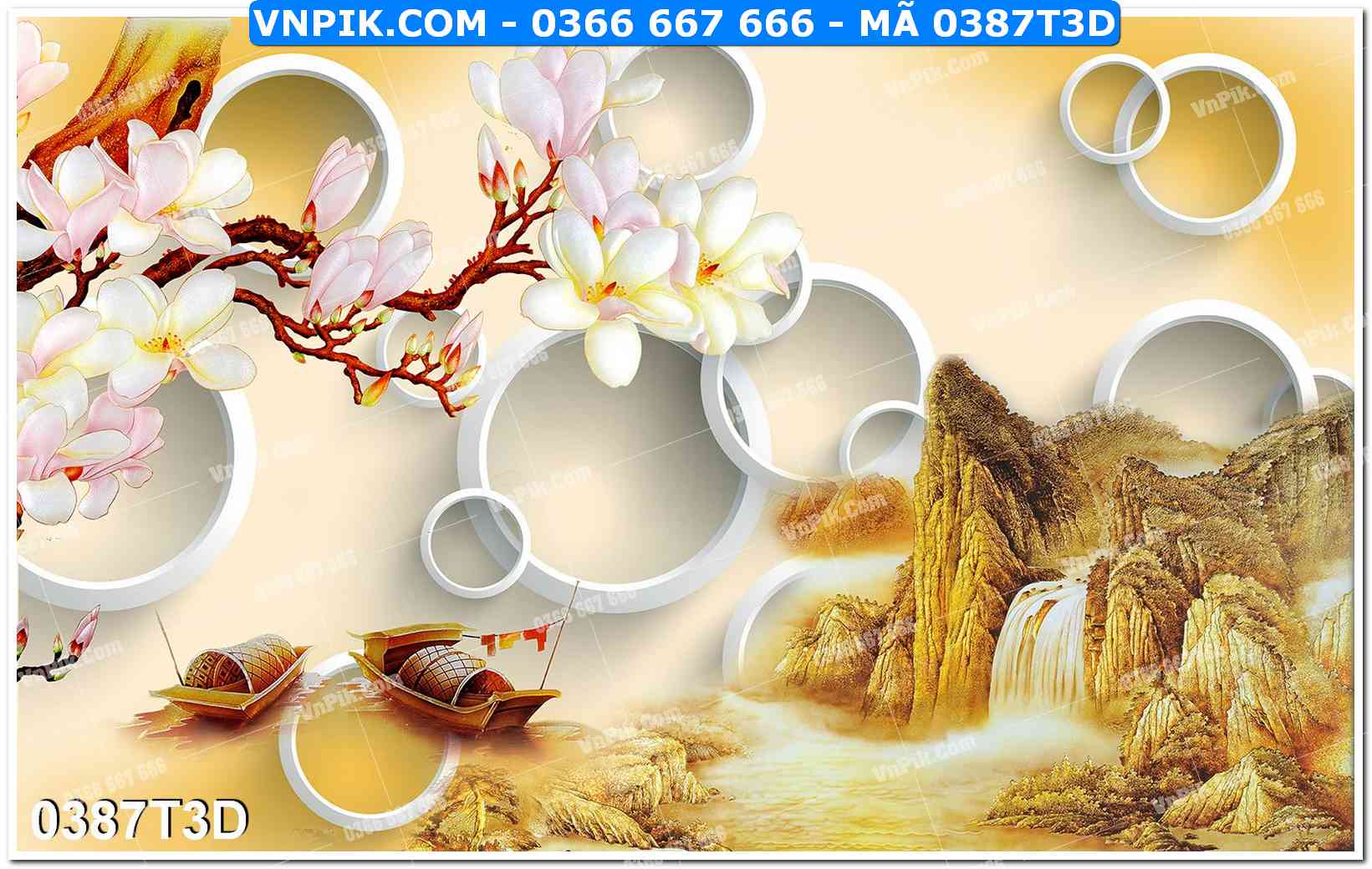Trah Treo Tường – Tranh 3D Hiện Đại 0387T3D