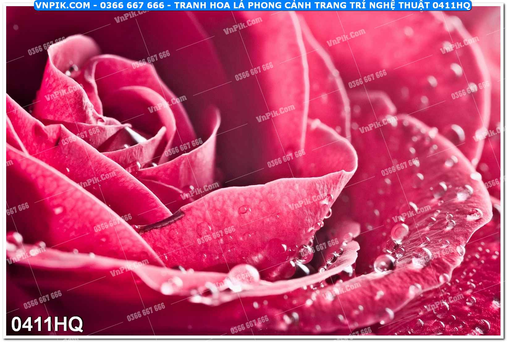Tranh hoa lá phong cảnh trang trí nghệ thuật 0411HQ