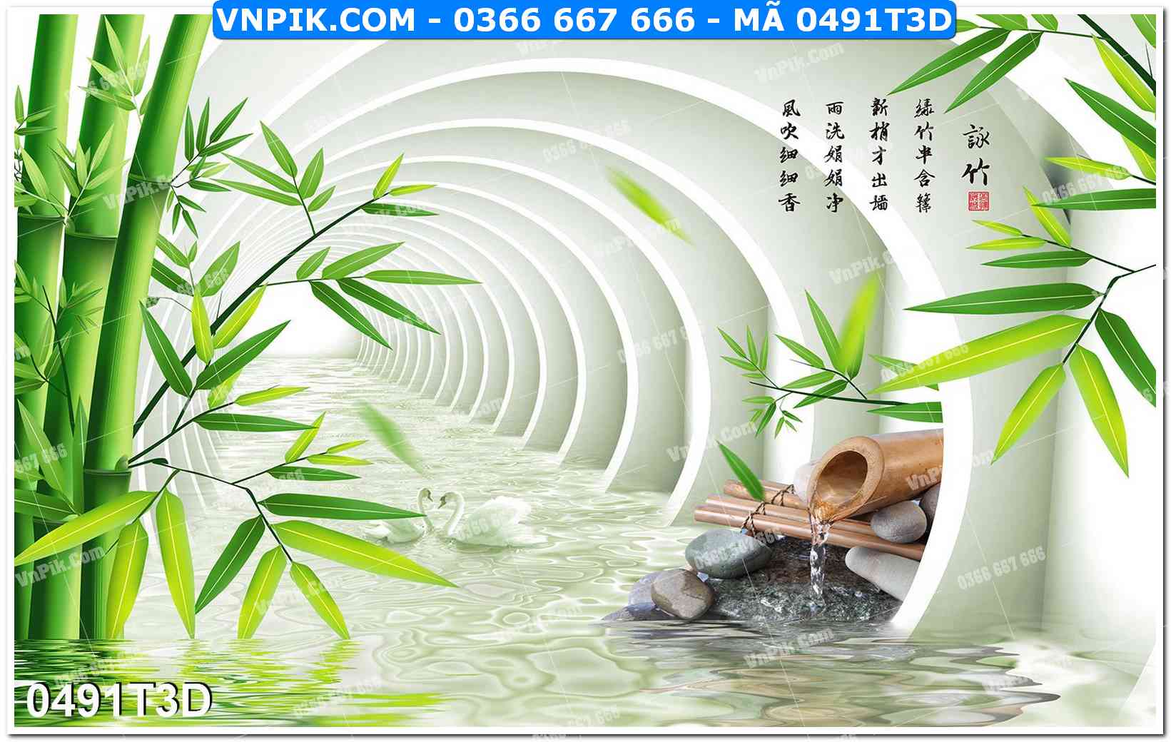 Trah Treo Tường – Tranh 3D Hiện Đại 0491T3D