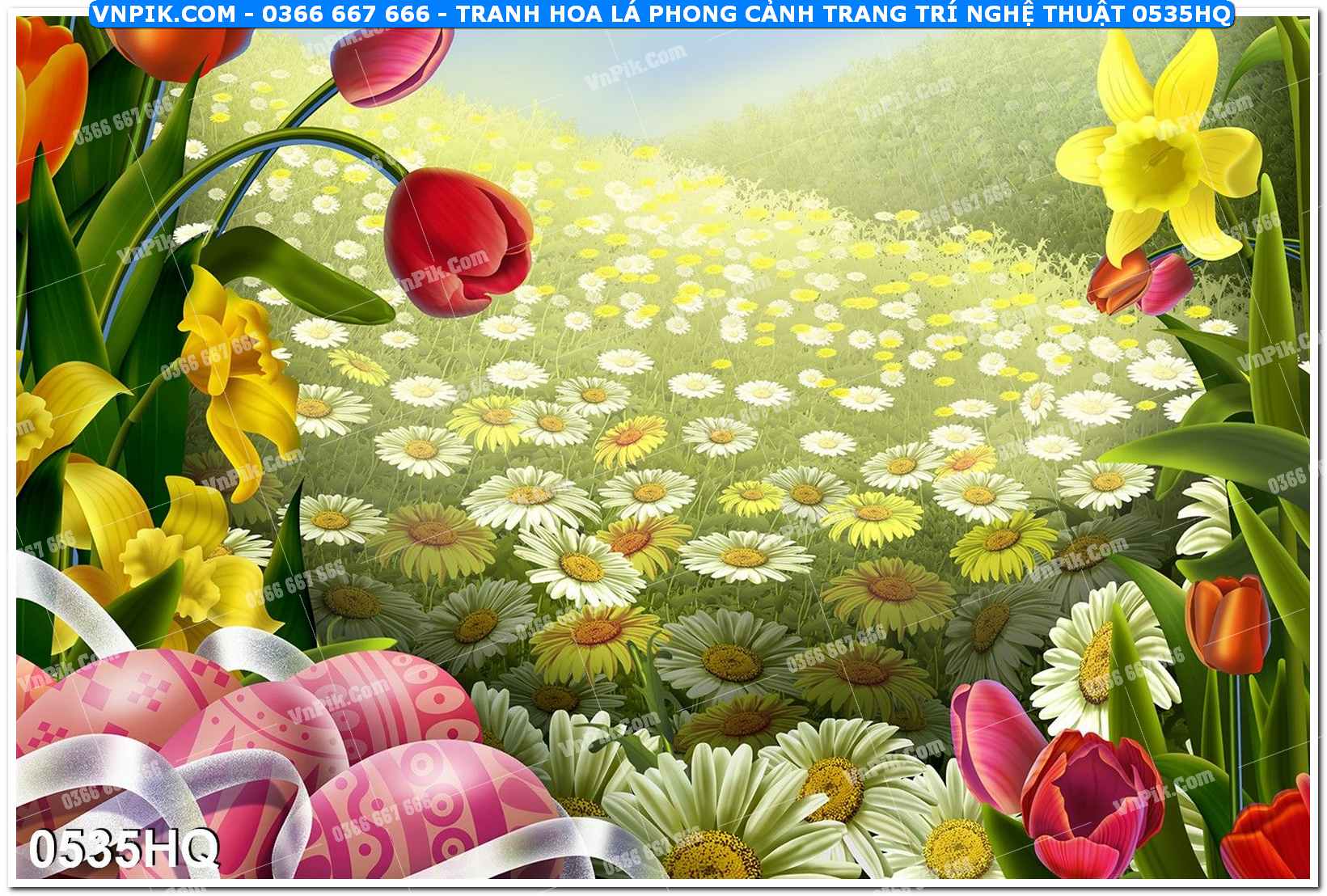 Tranh hoa lá phong cảnh trang trí nghệ thuật 0535HQ