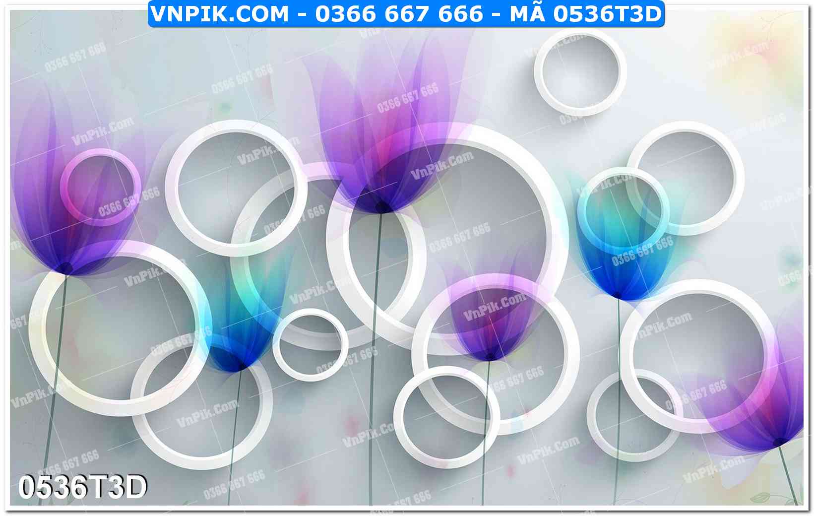 Trah Treo Tường – Tranh 3D Hiện Đại 0536T3D