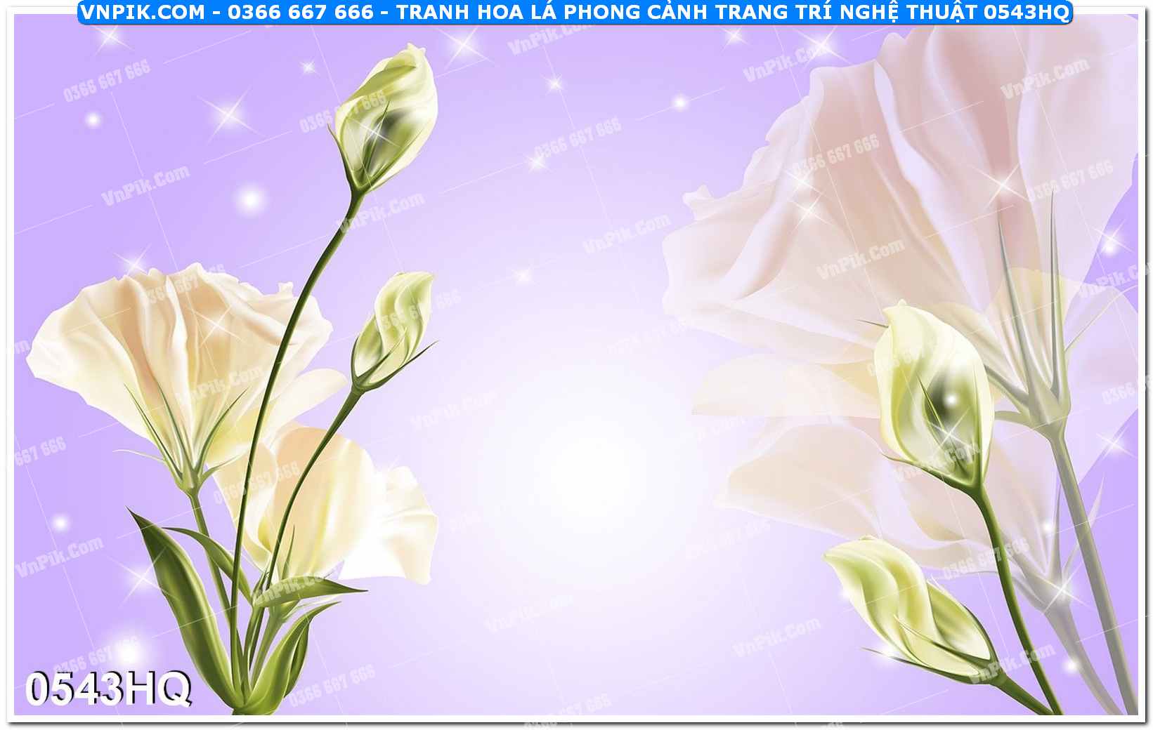 Tranh hoa lá phong cảnh trang trí nghệ thuật 0543HQ