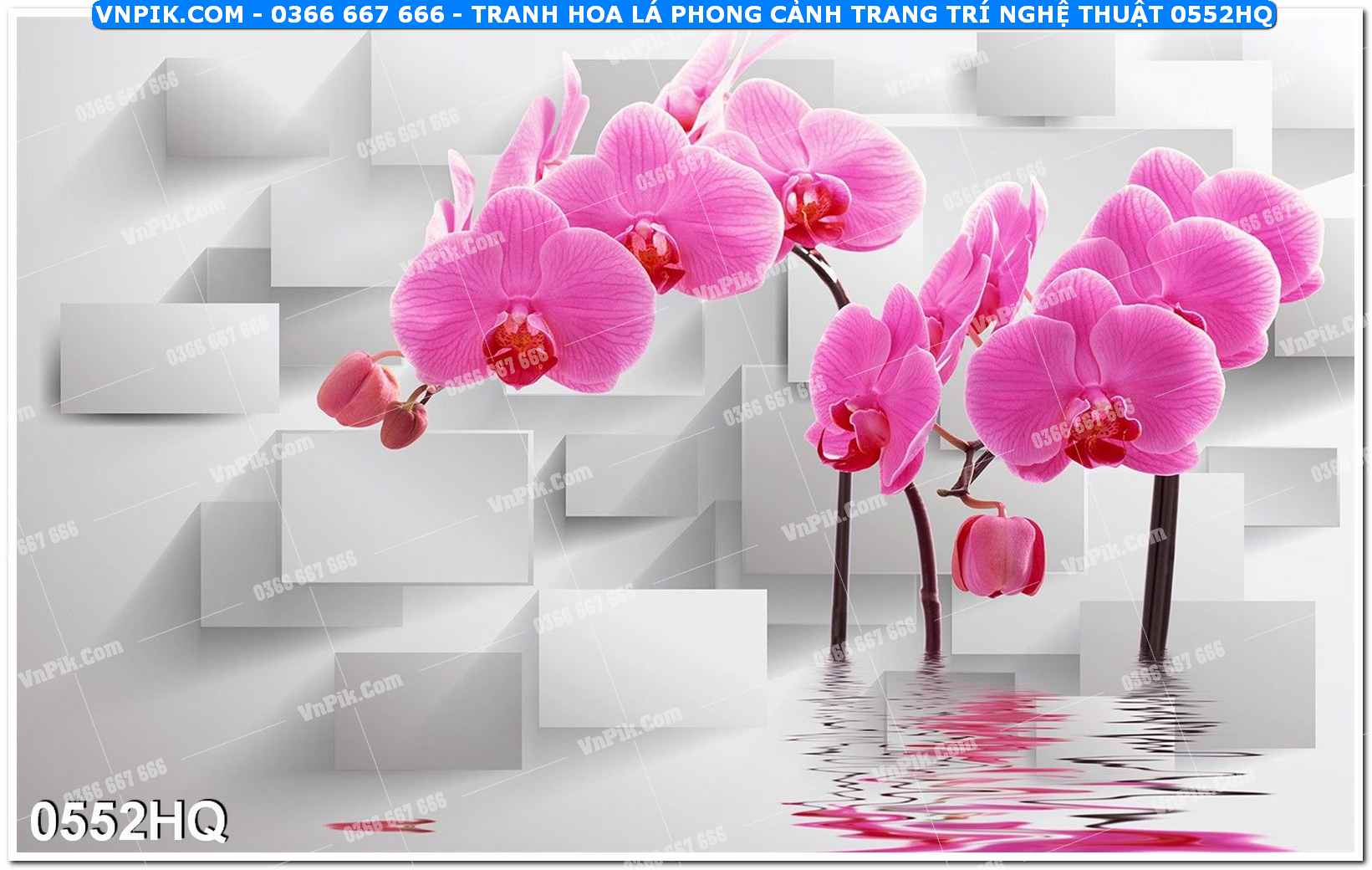Tranh hoa lá phong cảnh trang trí nghệ thuật 0552HQ