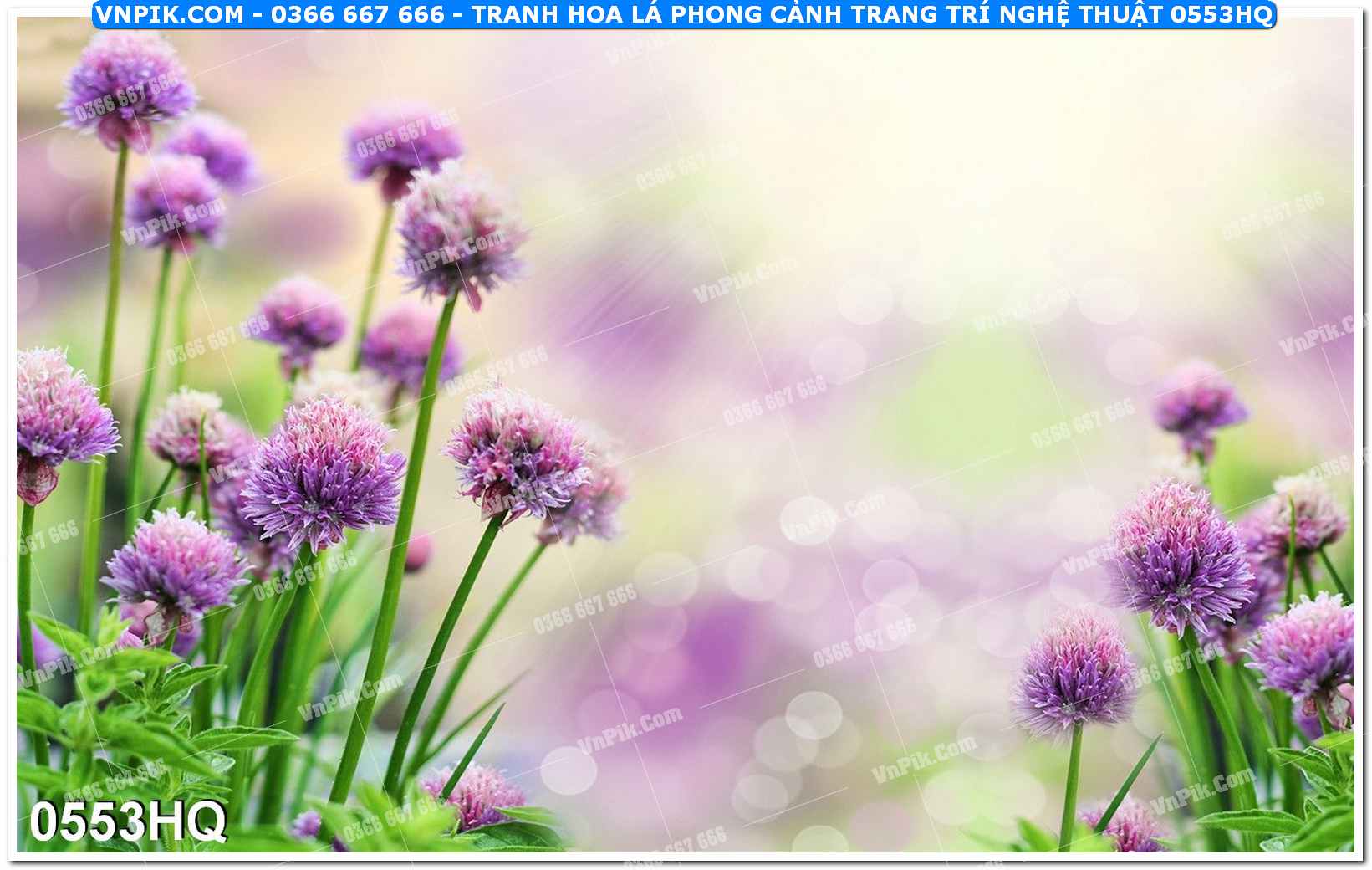Tranh hoa lá phong cảnh trang trí nghệ thuật 0553HQ
