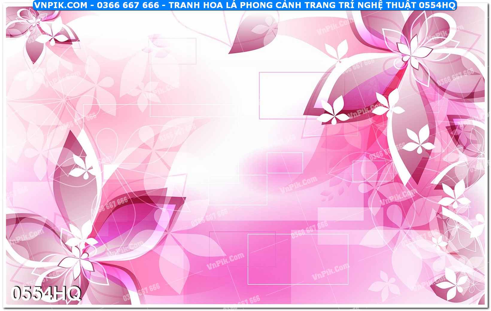 Tranh hoa lá phong cảnh trang trí nghệ thuật 0554HQ