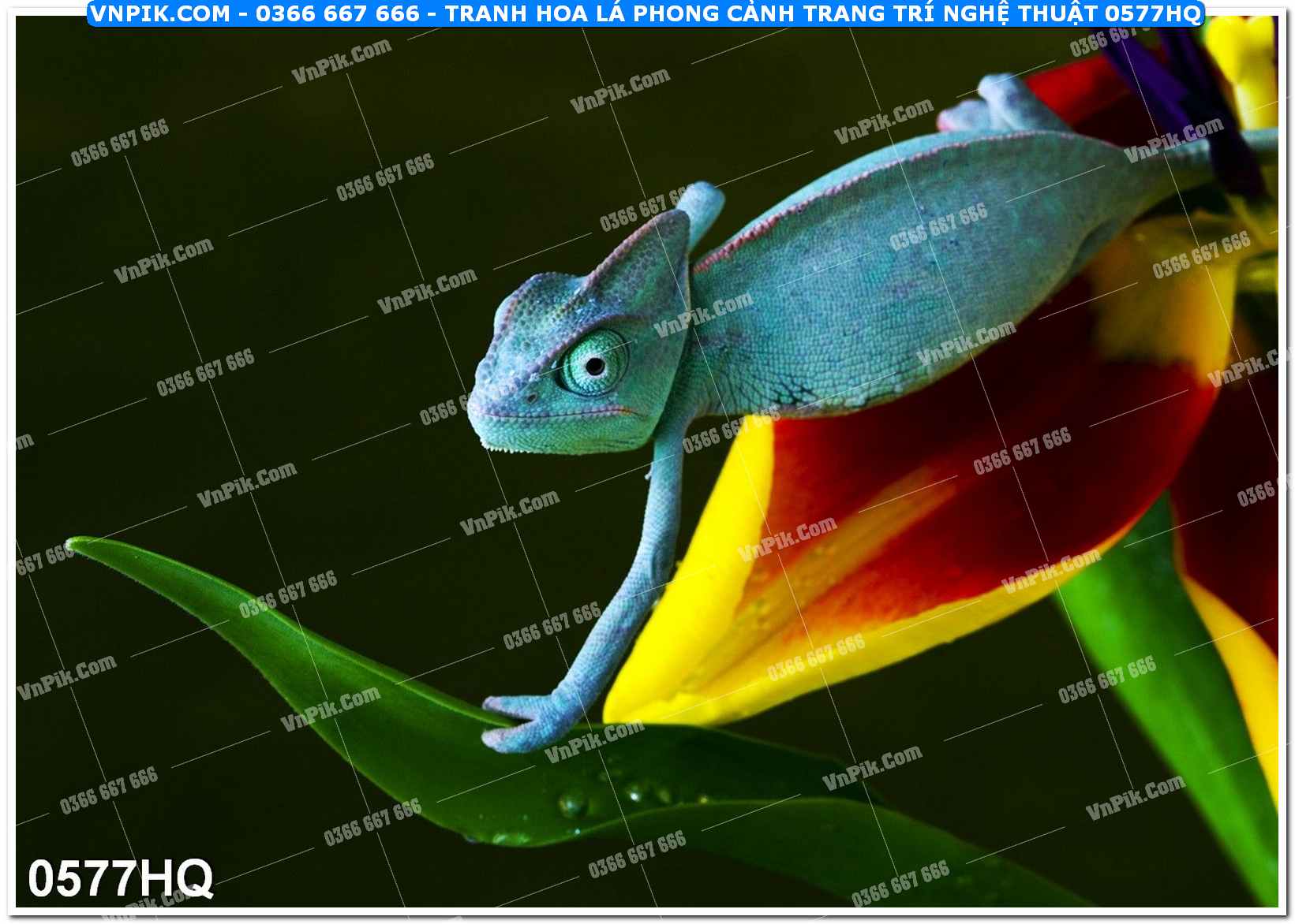 Tranh hoa lá phong cảnh trang trí nghệ thuật 0577HQ