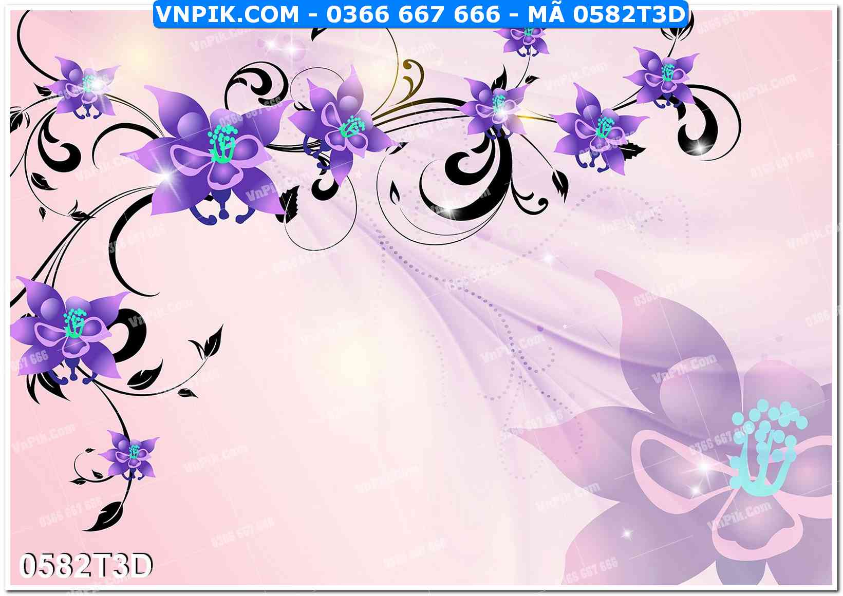 Trah Treo Tường – Tranh 3D Hiện Đại 0582T3D