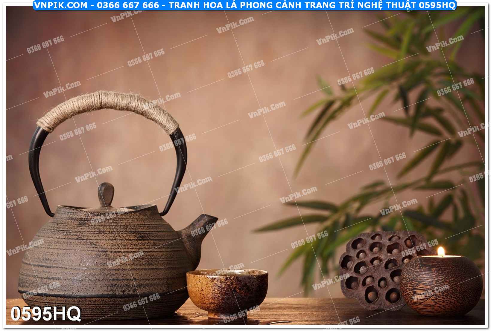Tranh hoa lá phong cảnh trang trí nghệ thuật 0595HQ
