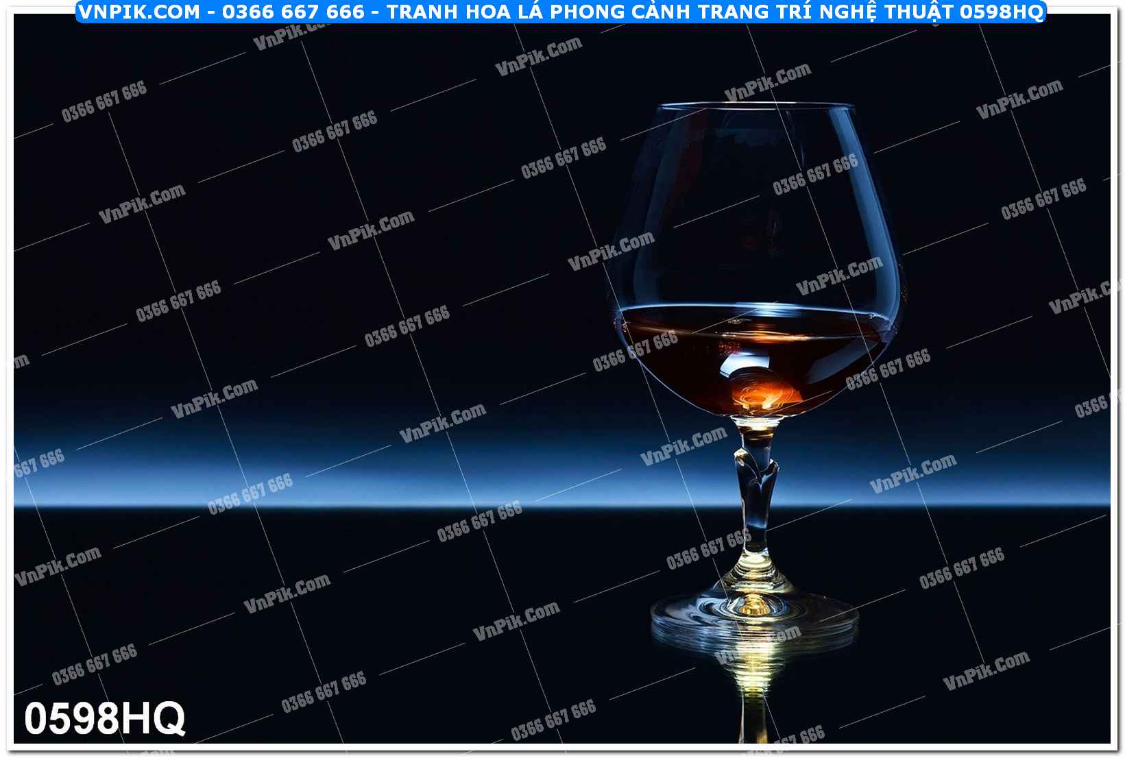 Tranh hoa lá phong cảnh trang trí nghệ thuật 0598HQ