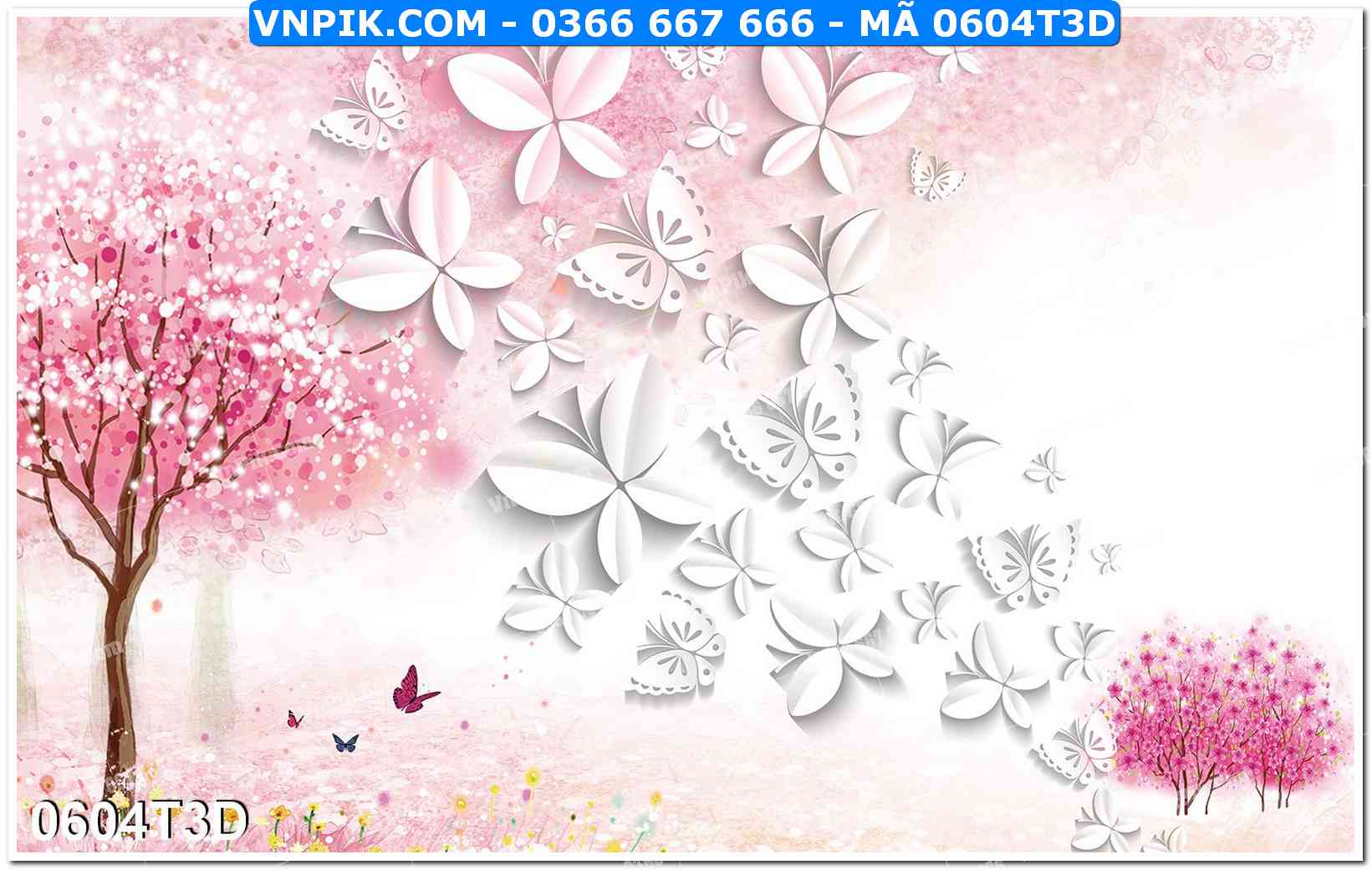 Trah Treo Tường – Tranh 3D Hiện Đại 0604T3D