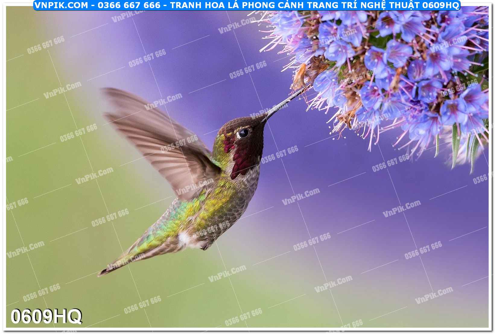 Tranh hoa lá phong cảnh trang trí nghệ thuật 0609HQ