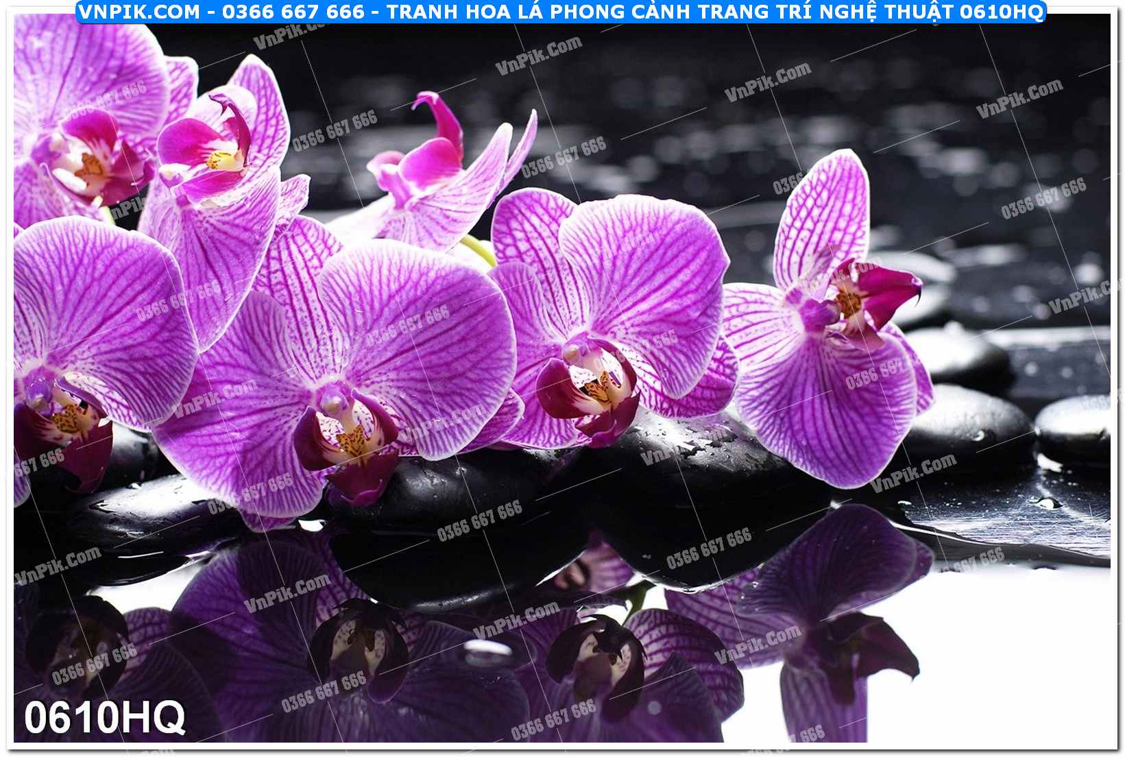 Tranh hoa lá phong cảnh trang trí nghệ thuật 0610HQ
