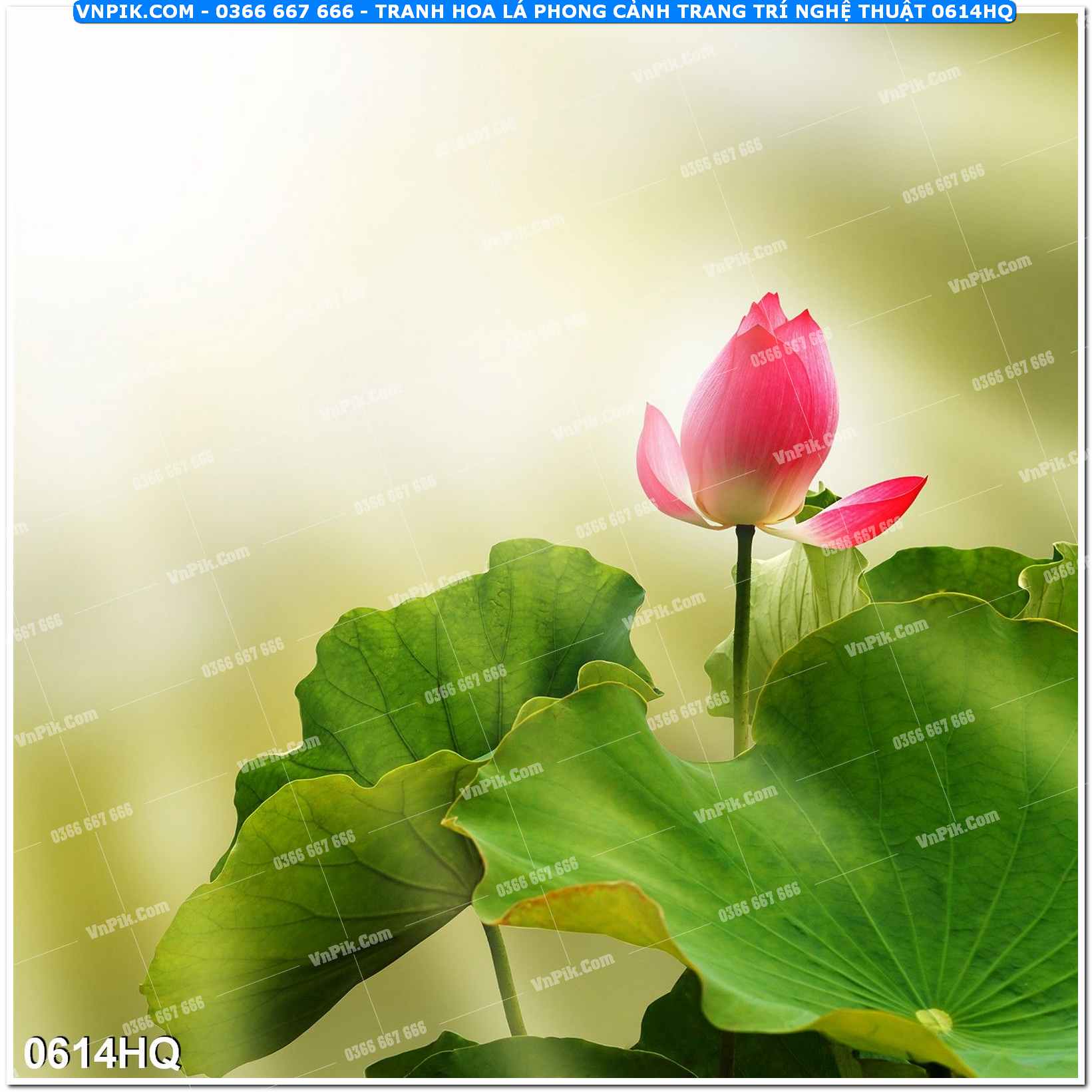 Tranh hoa lá phong cảnh trang trí nghệ thuật 0614HQ