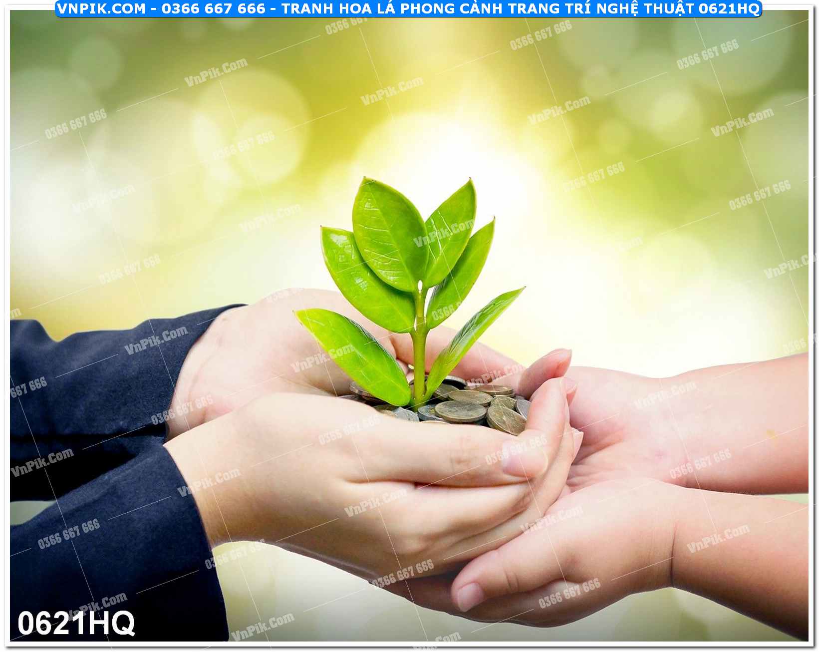 Tranh hoa lá phong cảnh trang trí nghệ thuật 0621HQ