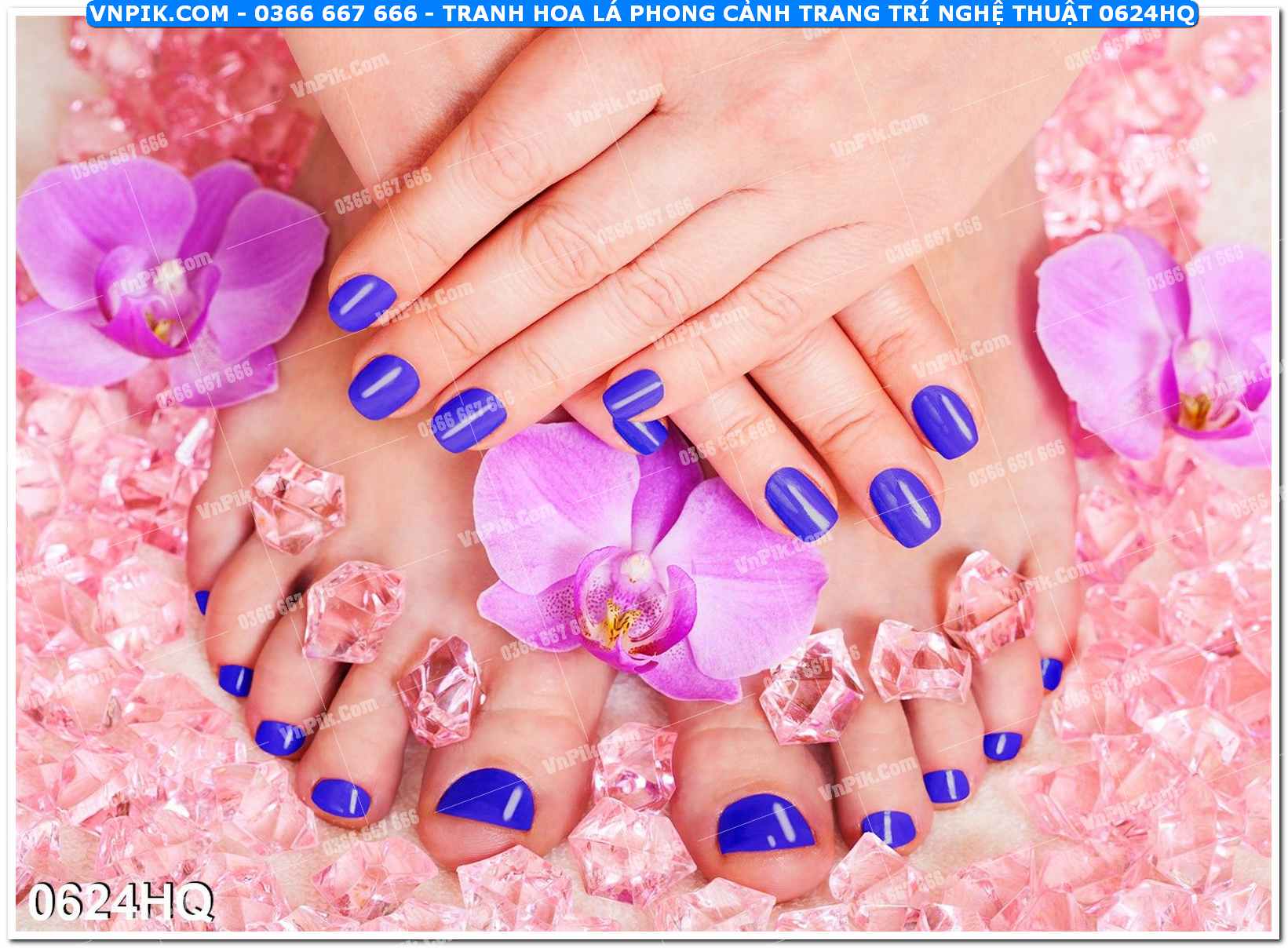 Tranh hoa lá phong cảnh trang trí nghệ thuật 0624HQ