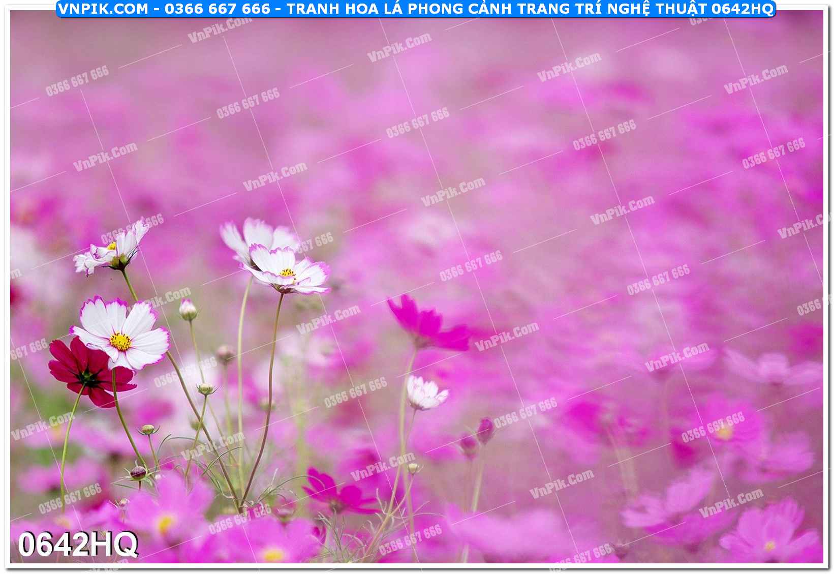Tranh hoa lá phong cảnh trang trí nghệ thuật 0642HQ